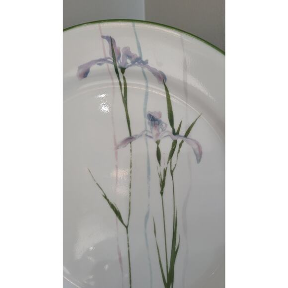 Vintage Corelle Shadow Iris (Qty 3) Dinner Plates 10 1/4" Round Purple Floral - Picture 9 of 14